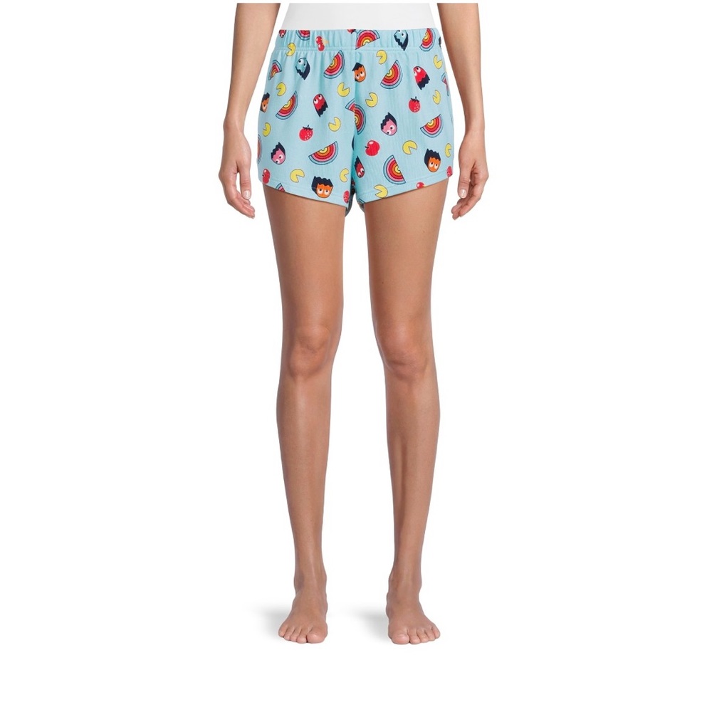 Pac-Man Women's and Women's Plus Print Sleep Shorts, 2-Pack